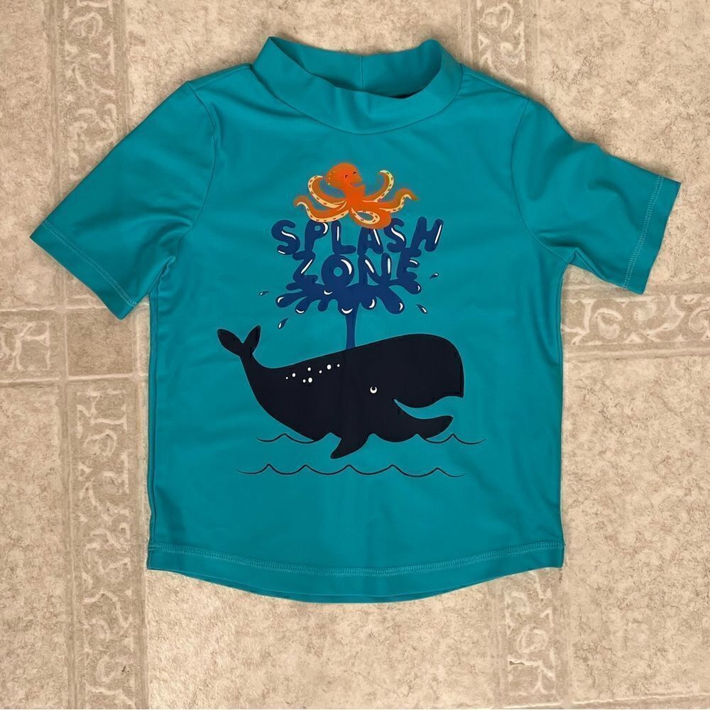 Boys Just For You by Carters Splash Zone Short Sleeve Swim Top 3T